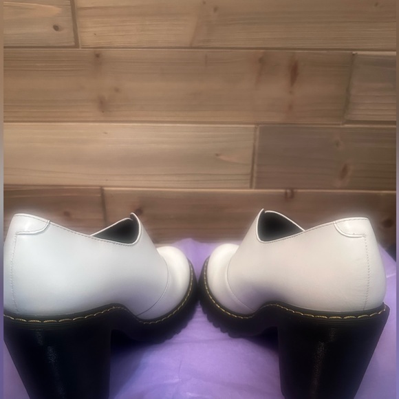 👀 Brand New In Box DR MARTENS Cordelia Platform Heels White Pumps 8 NIB - Picture 5 of 15